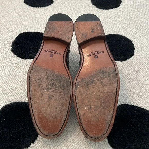 Grenson Dark Brown Leather Men\'s Brogues (includes shoe tree) Archie main image 4